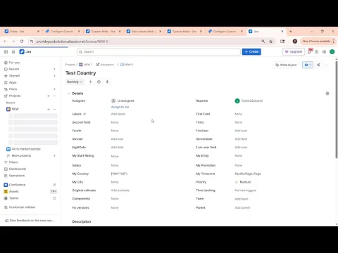 watch Country & Timezone & City Fields for Jira video