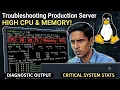 Linux Production Troubleshooting CPU Memory Disk and Network Fix