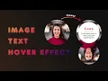 Image text reveal hover effect using HTML and CSS
