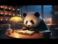 Panda Cafe Library for Deep Focus Cozy Jazz LoFi for Studying Work AD