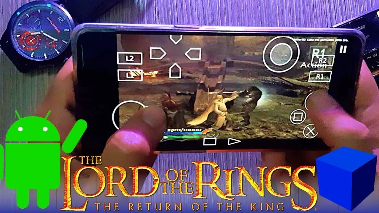The Lord Of The Rings Return Of The King - PS2 Emulator Android Gameplay - Aether SX2 APK - Mobile