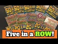 Lagu 📣Five in a ROW 📣 $125 Ticket Mix ‼️ 50X and 20X the Money 💰 Jingle Jumbo Bucks