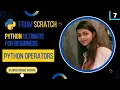 PYTHON OPERATORS PYTHON