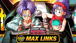 NOT GREAT LEVEL 10 LINKS 100 EZA LR SBR STR TRUNKS DBZ Dokkan Battle