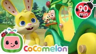 Wheels on the Bus 🚌🦄 | Magical  Animals | CoComelon Animal Time | Kids Songs