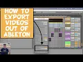 How to Export s out of Ableton Tutorial