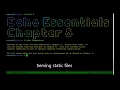 Echo Quick Start Guide 8 Providing Templates and Static Content