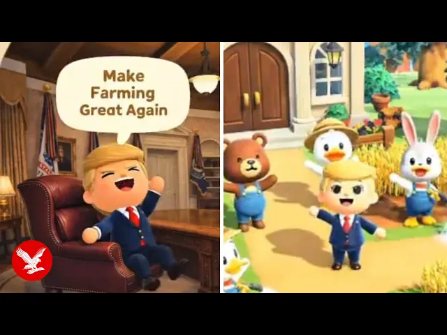 Trump depicted as Nintendo character in bizarre White House video