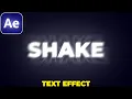 How to ADD SHAKE TO TEXT in After Effects