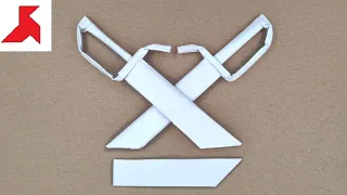DIY 🦋⚔️ How to make a BUTTERFLY SWORD ( Baat Jaam Do) from A4 paper
