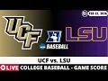 UCF VS LSU College Baseball Game Score Radio Play-by-Play