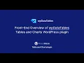 Front-end elements of wpDataTables