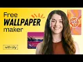 Create custom wallpapers and lock screens for mobile or desktop