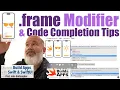 6 The Frame Modifier and Xcode Tips for Typing Parameters