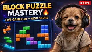 Block Puzzle Mastery 🔥 LIVE | Noob to Pro Gameplay