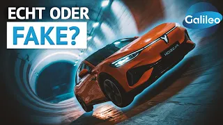 360°-Looping im Tunnel mit einem E-Auto: Kann das physikalisch funktionieren?
