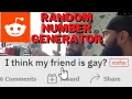 Random Number Generator Reddit W ADilly AMKM -