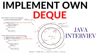 DEQUE Implementation using circular array Data structures JAVA