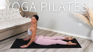 40 MIN YOGA PILATES FLOW Full Body Workout Day 6 Move With Me Series 