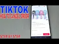 How To Cancel Order In Tiktok