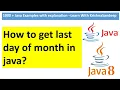 How to get last day of month in a given String date