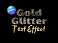 Gold Glitter Text Effect Canva Typography Art Tutorial