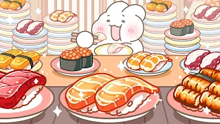 Sushi Animation Eating Show Animation ASMR