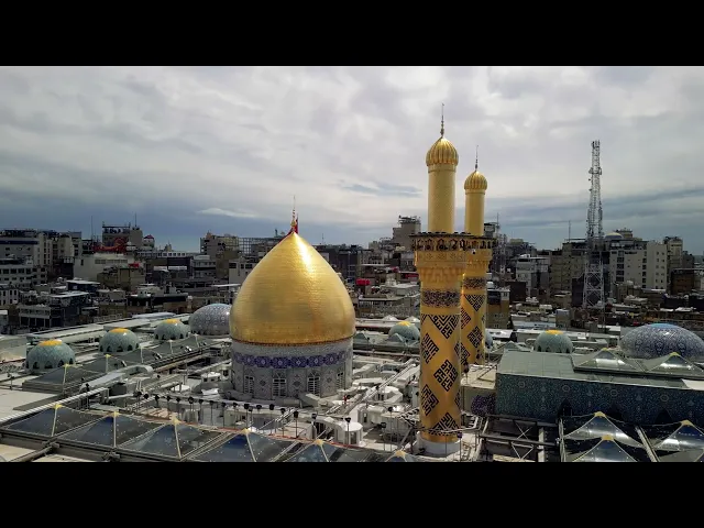 فيديوهات خام جوي (درون)  افقي لحرم ابي الفضل العباس عليه السلام (4) بدون حقوق و بدقة 4k 60p