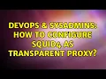 DevOps SysAdmins How to configure squid4 as transparent proxy 2 Solutions