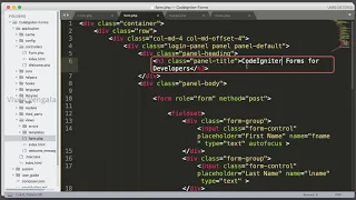 Beginners guide to working with Forms in CodeIgniter C