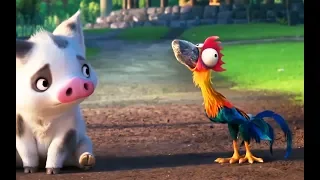 moana heihei best moments the dumbest chicken