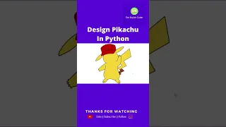 How to draw Pikachu using Python Digital drawing using Python The Stylish Coder