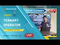 Java Live Session 7 Ternary Oparator DSA Placement Series Coders Arcade
