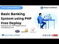 Basic Banking System PHP-MySQL Project Free Deploy on 000webhost XAMPP Server MayuriCodeHub