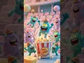 Download Lagu 🍿👾 Crazy Popcorn Monsters | Fun 3D Animation Short