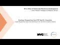 NYC Talent LMI Webinar Series Exploring Priority Roles and Pathways to In-demand Hospital Careers