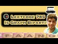 Is Graph Bipartite Leetcode785 Graph Coloring algo Live coding session