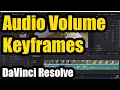 How to control Volume using Keyframes in DaVinci Resolve Add Delete multiple Jump to next