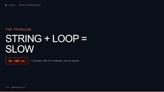 String Concatenation in Loops 100x Slower Than StringBuilder