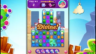 Candy Crush Saga Level 7765 Never paid for Boosters Walkthrough Gameplay