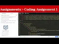 Assignments Coding Assignment 1 Design and Deliver Section