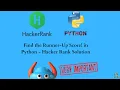 Find the Runner-Up Score in Python - Hacker Rank Solution Apna Hindi Tech