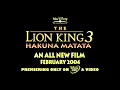 Download Lagu The Lion King 3: Hakuna Matata! 2nd Trailer (UK DVD \u0026 VHS, 2004)
