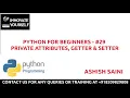 PYTHON FOR BEGINNERS - ENCAPSULATION GETTER AND SETTER