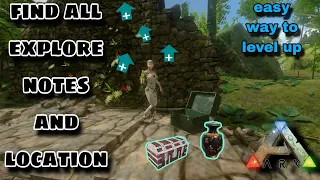 Ark mobile all explore notes location easy way to level up