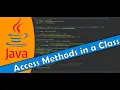 Java Tutorial 37 - Access Methods in a Different Class