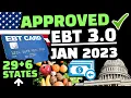 2023 P-EBT SNAP BENEFITS DATES 29 6 STATES APPROVED DEPOSITING IN JANUARY