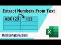 How to Separate Numbers From Text in Excel