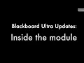 Blackboard Update Inside the Module