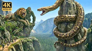the deadliest snake on earth titanoboa takes on king kong and lion